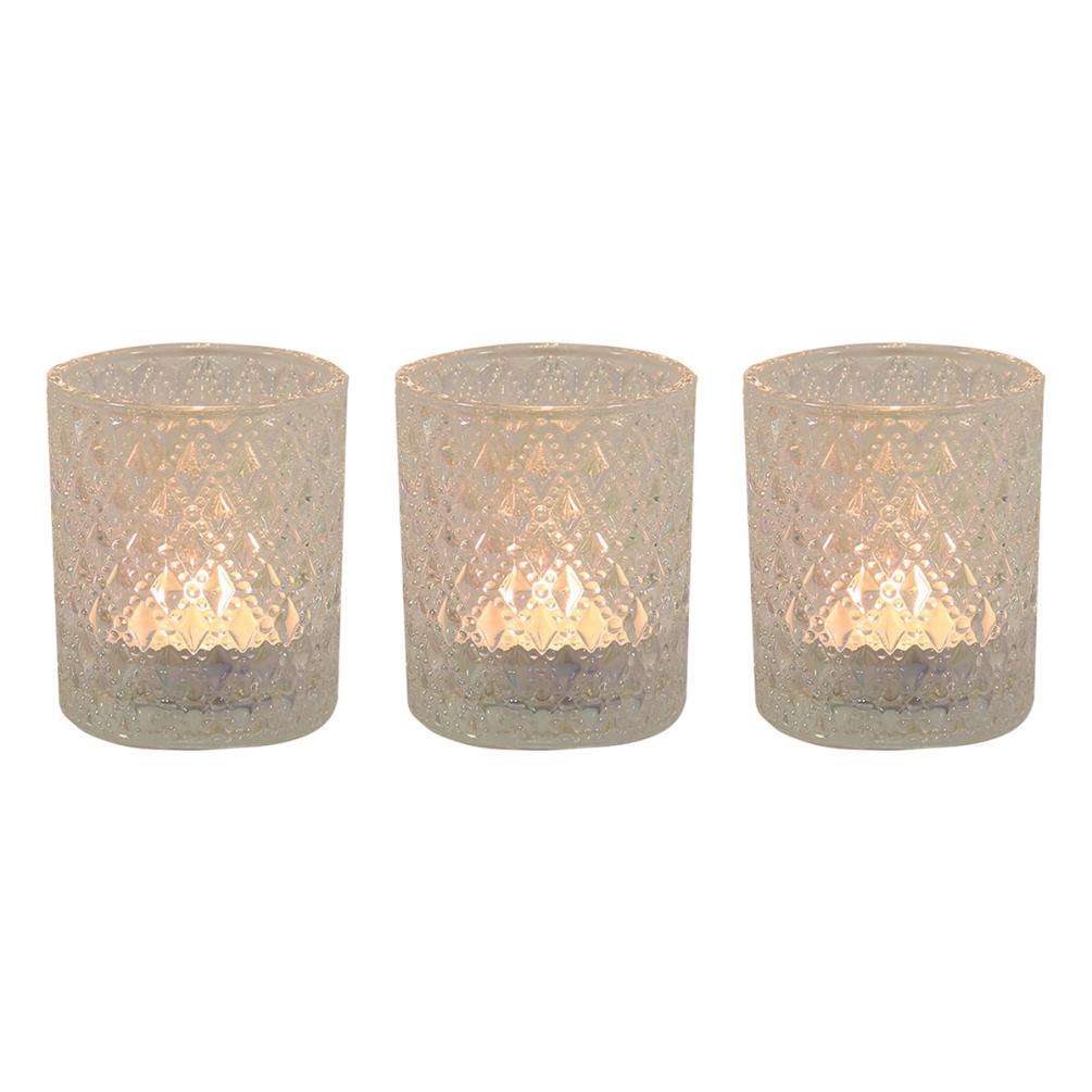 Aroma Clear Lustre 3 Tealight & Votive Holder Set Extra Image 1